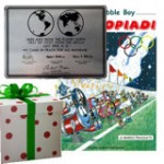 Pio e Bubble Boy alle Telescopiadi + Targa di Apollo 11