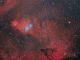 Nebulosa a emissione conosciuta con il nome "Cono o Albero di natale"  con l'ammasso aperto di stelle NGC 2264.