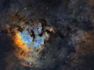 Il cuore della Nebulosa Teschio Fiammeggiante NGC7822