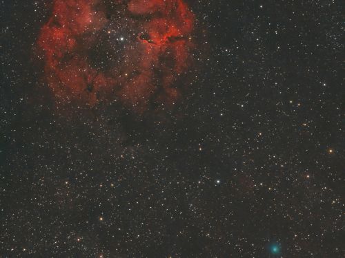 Cometa C/2023 E1 Atlas e IC1396