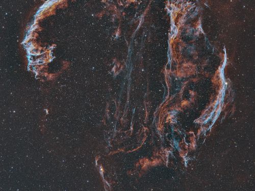 Cosmic Flames – Veil Loop – Supernova Remnant