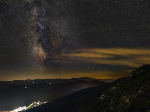 La Via Lattea dal Monte Carpegna