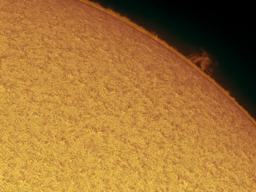 Sole in H-Alpha 4 Aprile 2020 – Protuberanza