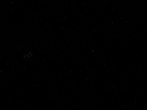 Cometa Lovejoy e Pleiadi