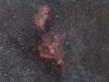Grande campo su Nebulosa Cuore, Anima e doppio ammasso di Perseo