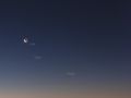Congiunzione Luna, Giove, Venere con Antares