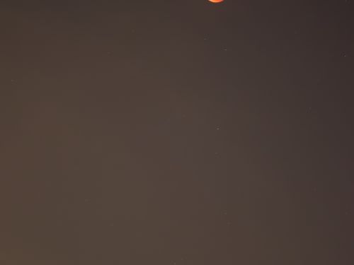 Congiunzione Luna-Marte durante l’eclisse