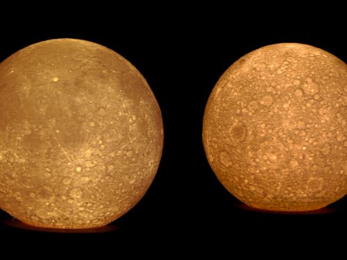 Litofania 3D Moon ambra