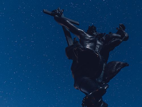 Andromeda sopra la Statua