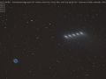 Cometa Schwassmann-Wachmann 73P ed M57