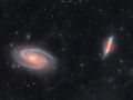 M81 M82 Integrated Flux nebulae