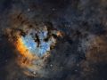 Il cuore della Nebulosa Teschio Fiammeggiante NGC7822
