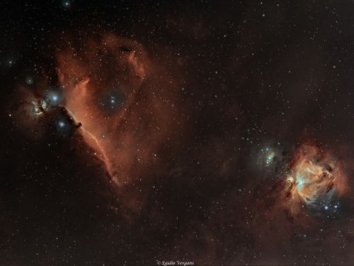 Nebulose Orione-Testa di Cavallo e Fiamma