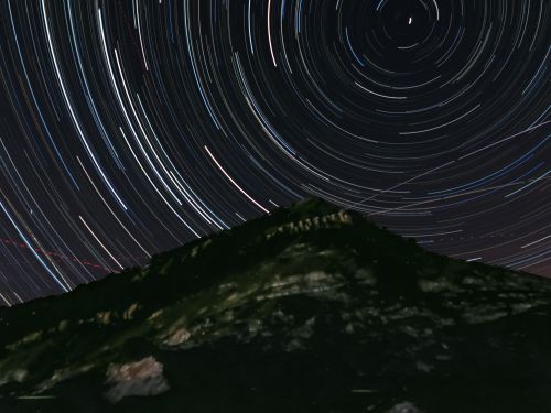 Startrails con ISS