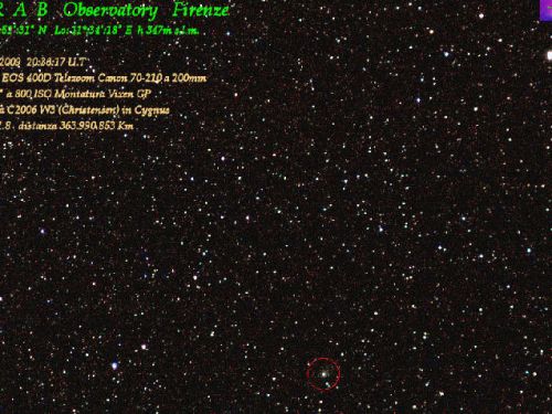 Cometa  C2006 W3 (Christensen)