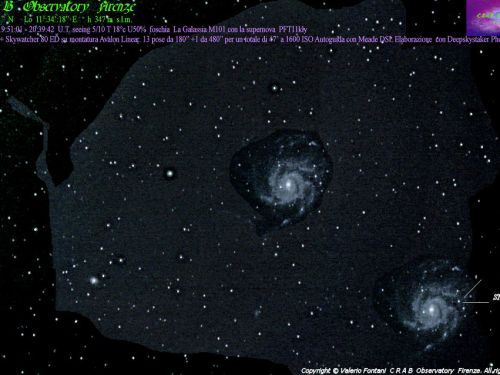 La supernova PFT11kly in M101