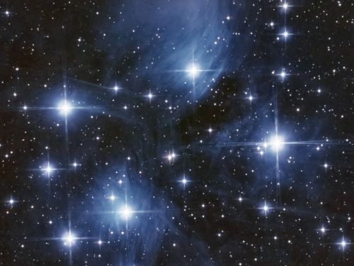 Nebulosità delle Pleiadi