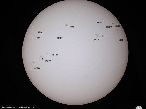 Situazione maculare sul Sole del 11/02/2023