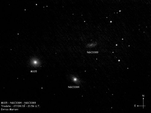 Galassie M105 – NGC3384 e NGC3389
