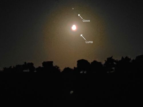 Congiunzione Luna – Giove – Saturno