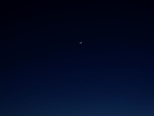 Luna e Venere allineate verticalmente