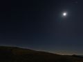 Panorama con Luna e Pleiadi