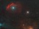 Regione di Antares con nebulosa SH2-9 e globulare M4