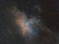 Nebulosa Aquila (M16) in Hubble Palette