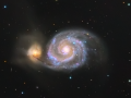 La Galassia Vortice M51 ed IC4278