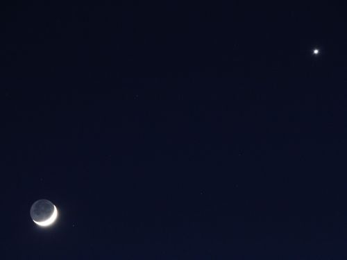 Congiunzione Luna Venere del 26 aprile 2020