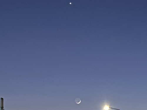 Allineamento Luna, Venere e Giove del 21 febbraio 2023