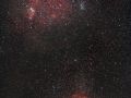Grande campo tra la nebulosa Rosetta e la Cono