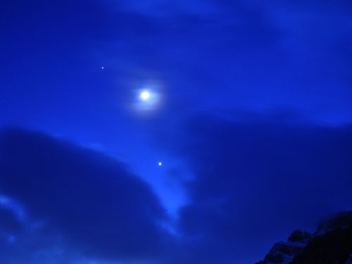 Congiunzione Luna Venere e Giove