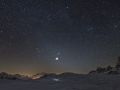 Luce Zodiacale e riflesso di Venere sulla neve