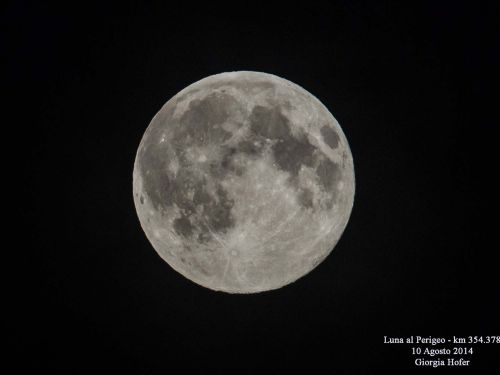 SuperLuna – Luna al perigeo 354.378 km