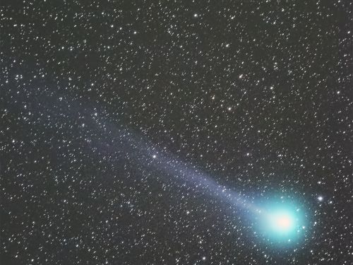 Cometa Lovejoy C2014 Q2 in compagnia della stella SAO 37466