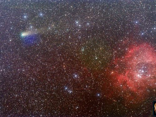 Cometa 21P/Giacobini Zinner e la Nebulosa Rosetta