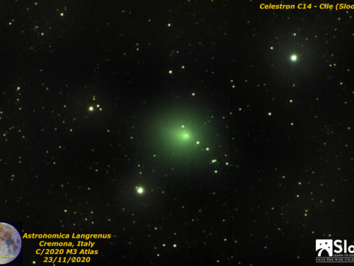 Cometa C/2020 M3 Atlas dal Cile