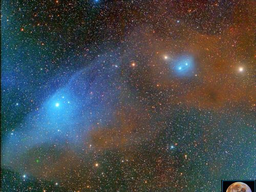 IC4592 Nebulosa Blu Testa di Cavallo con IC4601
