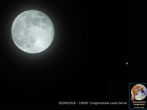 Congiunzione Luna Giove