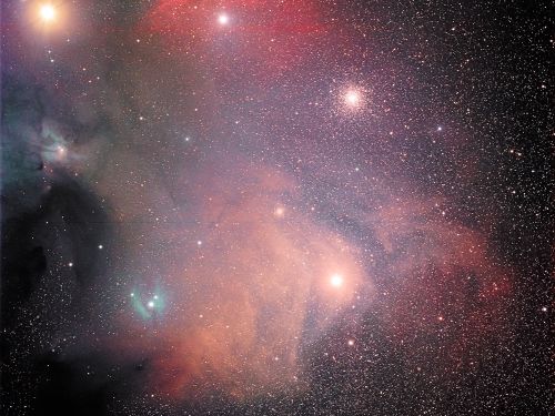 Marte fra le nebulose di Antares