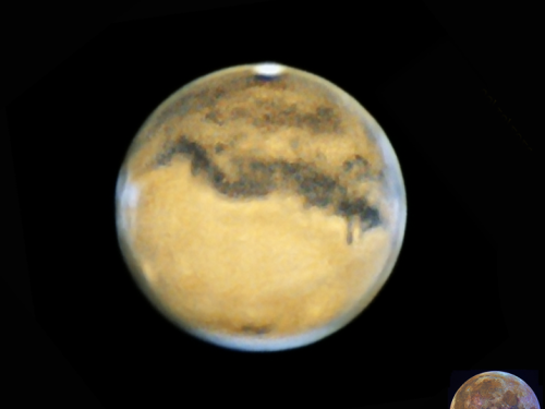 Marte con i mari Sirenum e Cimmerium