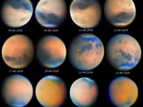 Marte dal 10 Giugno al 1 Luglio 2018