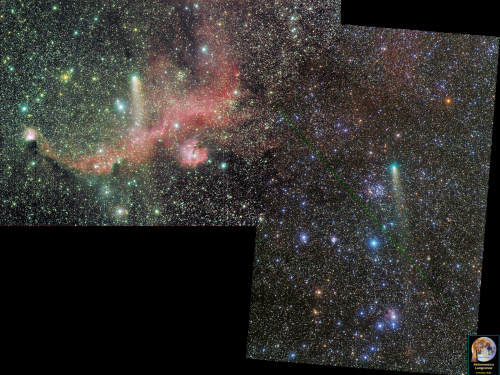 La Cometa 21P/Giacobini Zinner fra oggetti deep sky
