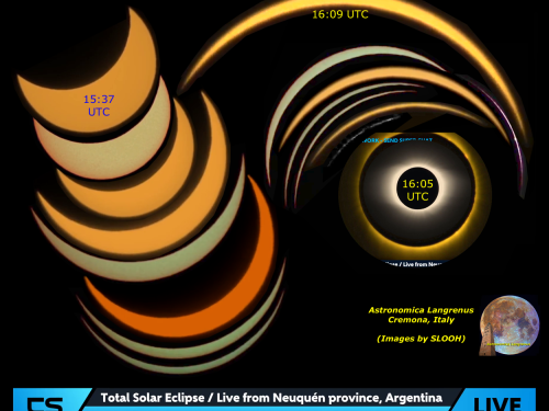 Eclisse di Sole dall’Argentina 14/12/2020