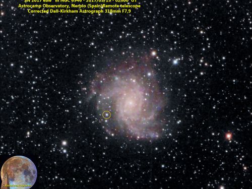 Supernova 2017 eau in NGC 6946