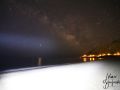 Via Lattea e sabbia effetto neve