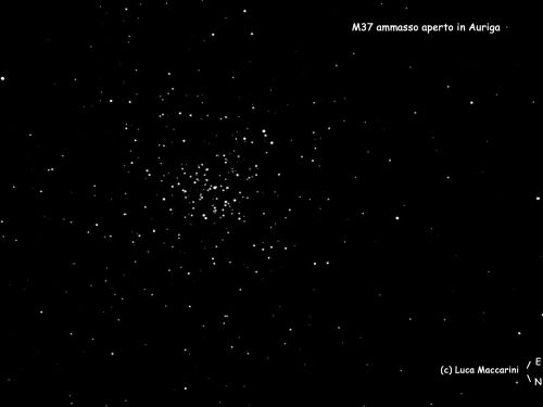 M37 Ammasso aperto in Auriga