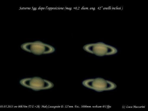 Saturno 5gg. dopo l’opposizione