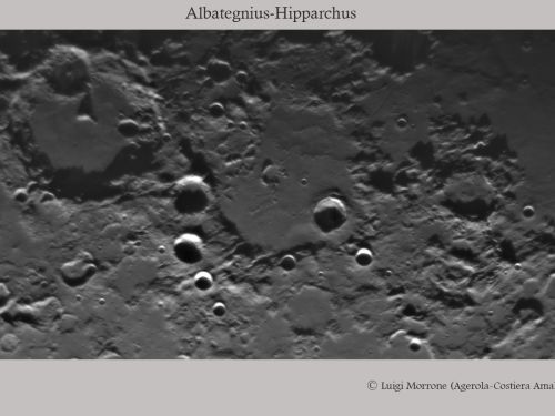 Crateri Lunari Albategnius Hipparcus
